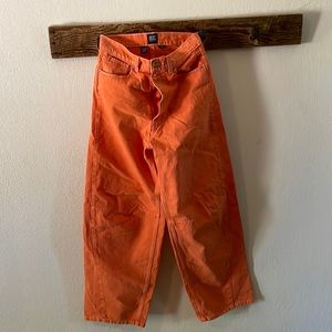 BDG high rise baggy jeans-size 28 in orange/never worn